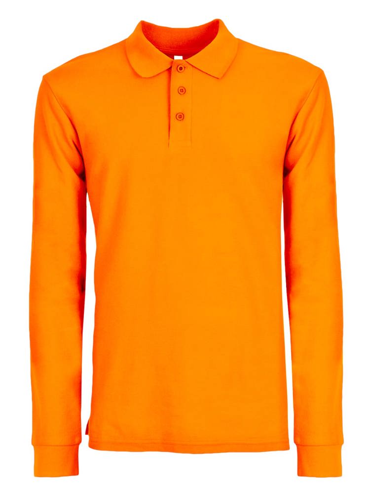 BS Evolution Langarm Polo, 180 gr/m² - Safety Orange (PMS 804C)