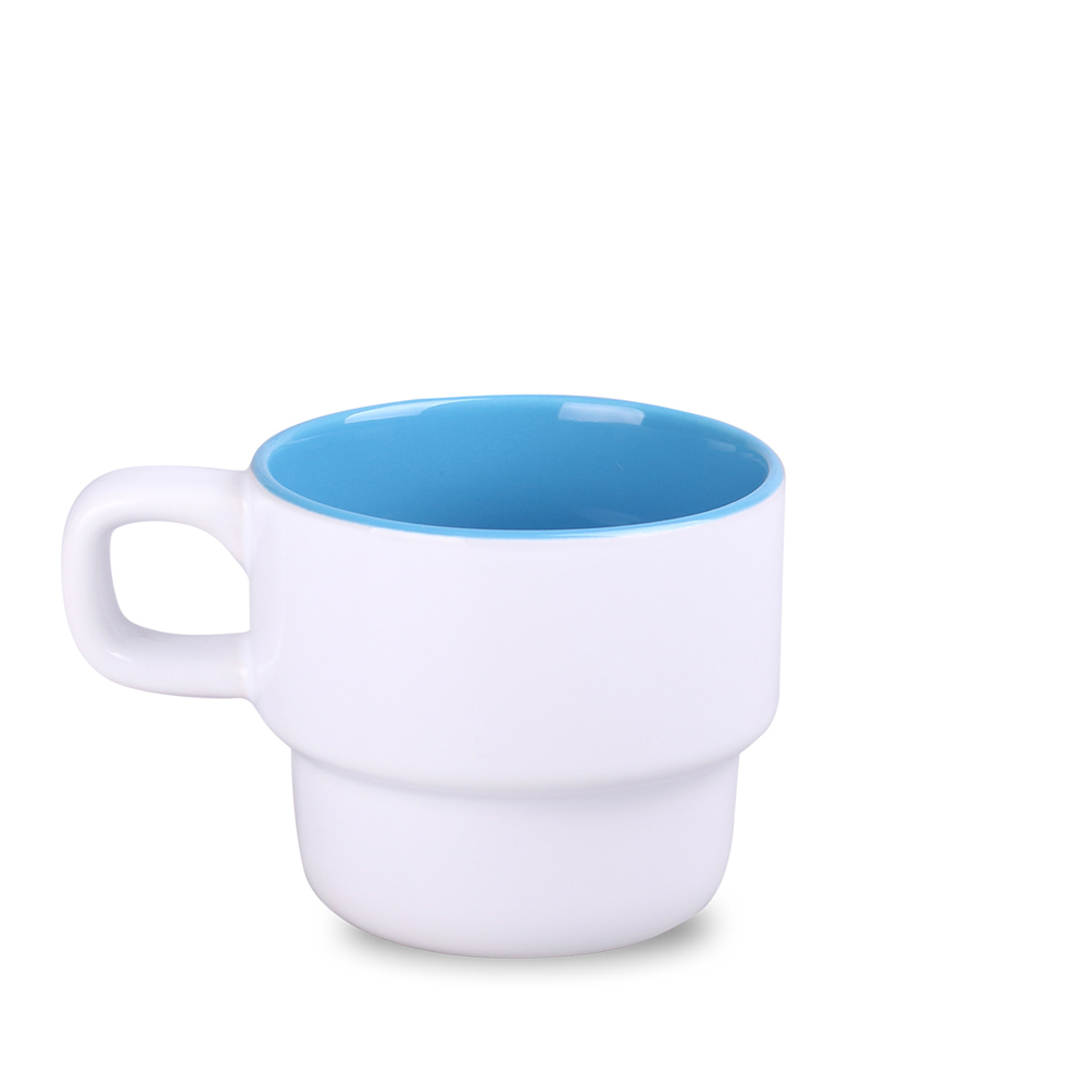 Becher Astrid Duo 230ml weiß/hellblau