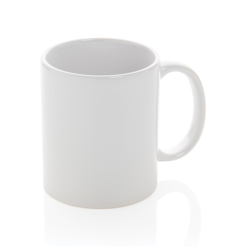 Basic Keramiktasse, 350ml - weiß, weiß (± PMS White/ ± PMS White)