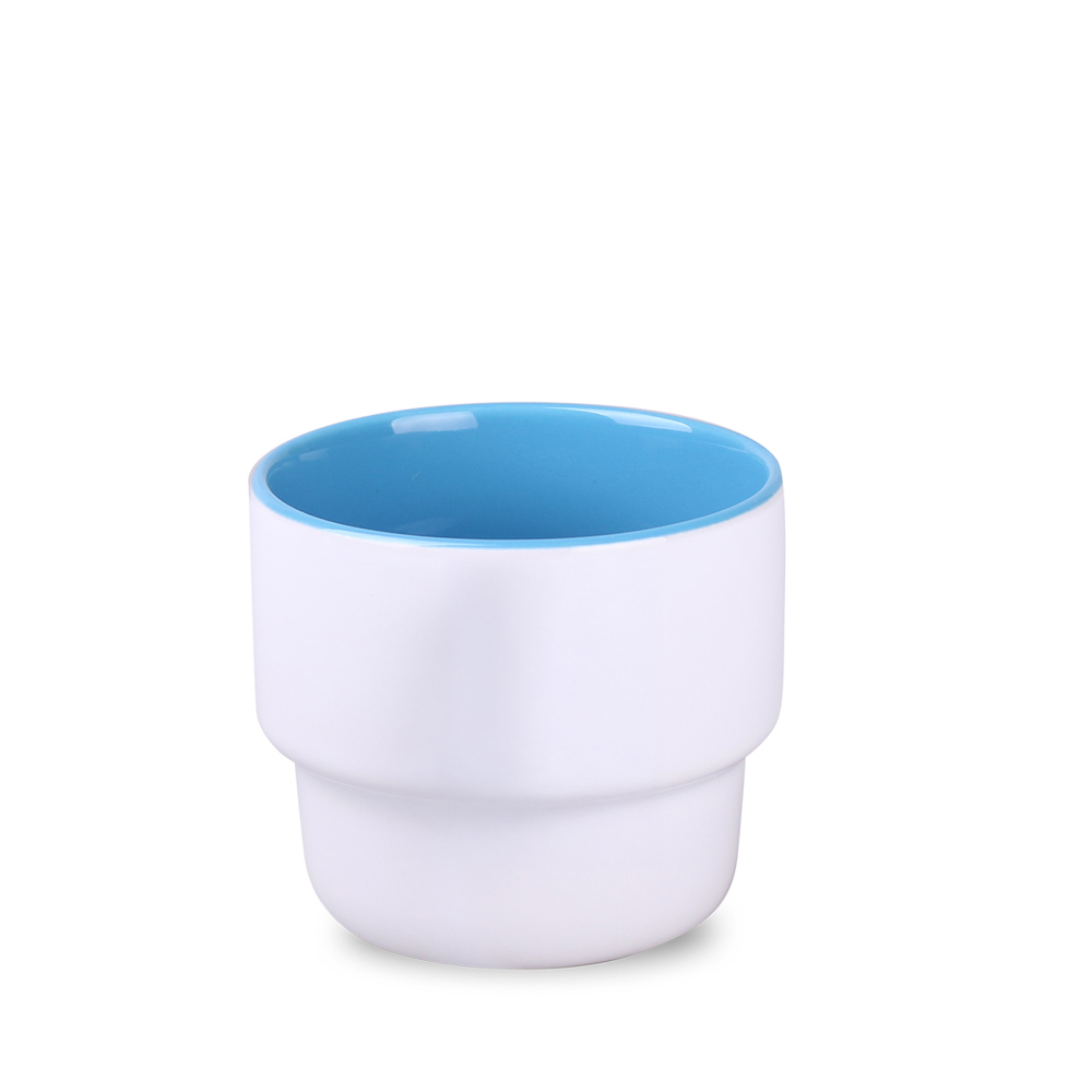 Becher Astrid Duo 230ml weiß/hellblau